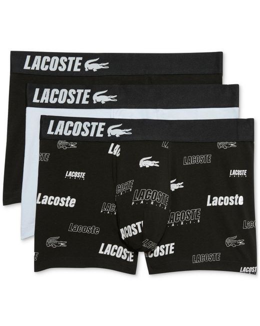 Lacoste Trunk Underwear in Black for Men Lyst