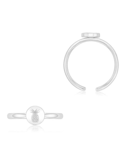 Roxy White Waterproof Yellow Pineapple Toe Ring