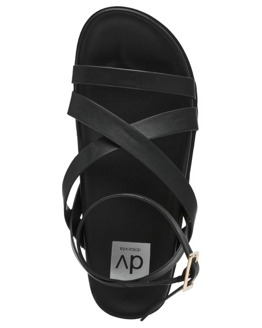 DV by Dolce Vita Black Axyl Flatform Strappy Sandals