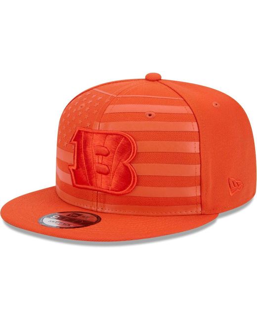KTZ Orange Cincinnati Bengals Independent 9fifty Snapback Hat for men