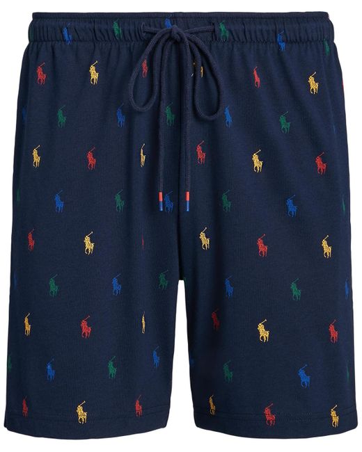Polo Ralph Lauren Blue Supreme Comfort Sleep Shorts for men