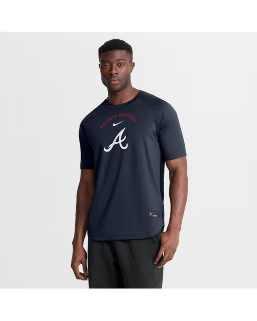 Braves Raglan Nike Atlanta Braves Authentic Collection Batting Practice Pre-game ...