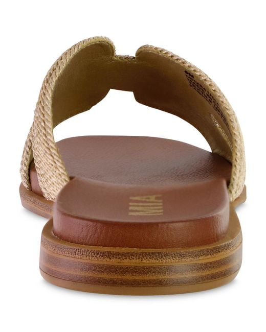 MIA Brown Dia Flat Sandals