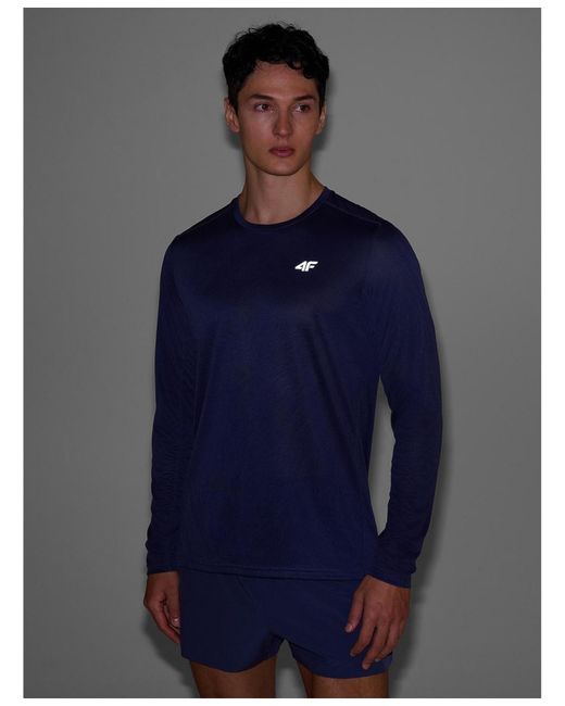 4F Blue Quick-drying Running Longsleeve for men