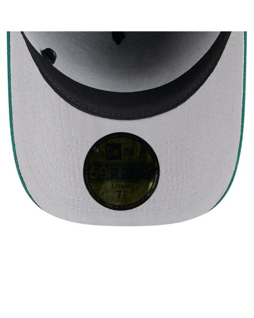 KTZ Black/green New York Jets 2025 Nfl Draft On Stage A-frame 59fifty Fitted Hat for men