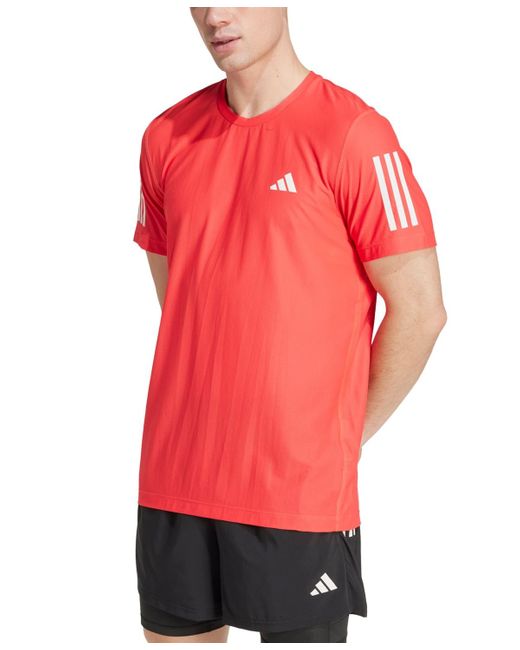 Adidas Red Own The Run Moisture-wicking T-shirt for men