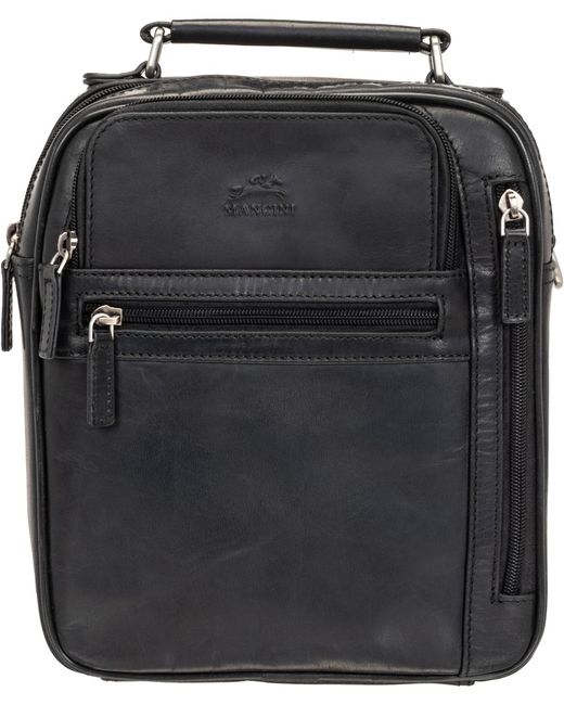Mancini Black Buffalo Large Bag for men