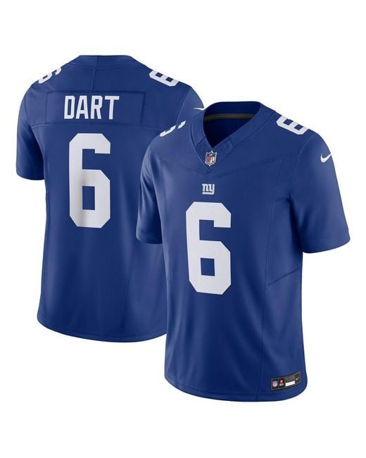 Nike Blue Jaxson Dart New York Giants Vapor F.u.s.e. Limited Jersey for men