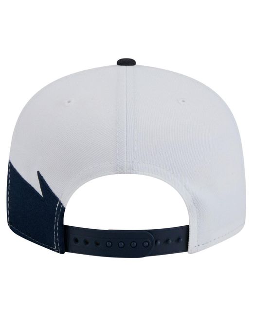 KTZ Blue Navy/white Houston Astros jagged 9fifty Snapback Hat for men