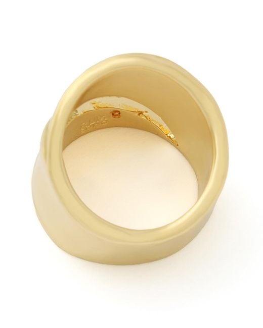 Robert Lee Morris Metallic Openwork Statement Band Ring