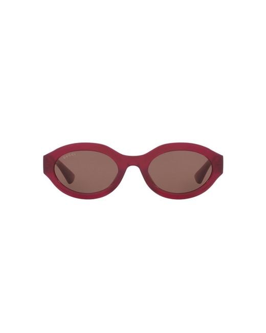 Gucci Purple Rectangle Sunglasses
