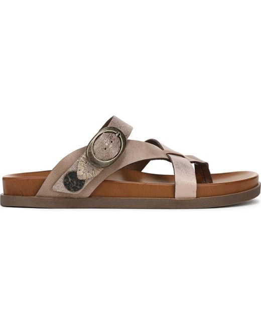 Blowfish Brown Lilac Thong Slide Platform Sandals