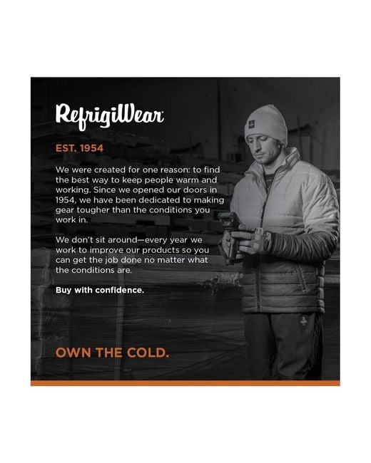 Refrigiwear Gray Wool Watch Cap for men