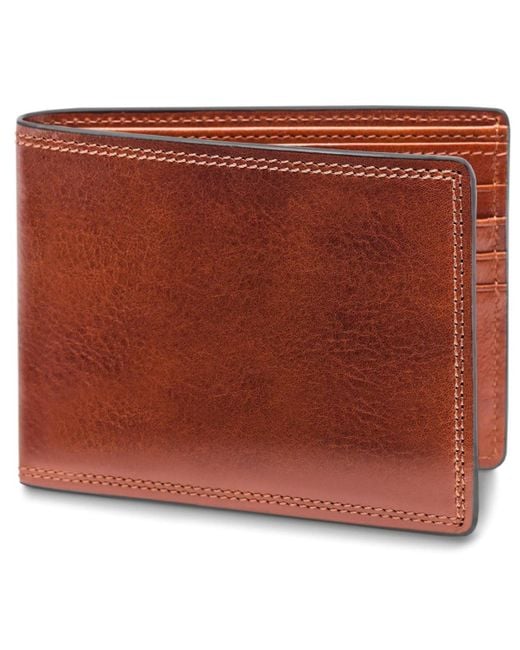 Bosca Brown Dolce Old Leather 8 Pocket Deluxe Executive Wallet for men
