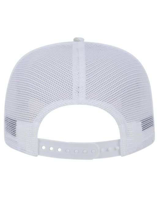 KTZ White Pittsburgh Pirates Logo Dunes A-frame Trucker 9fifty Snapback Hat for men