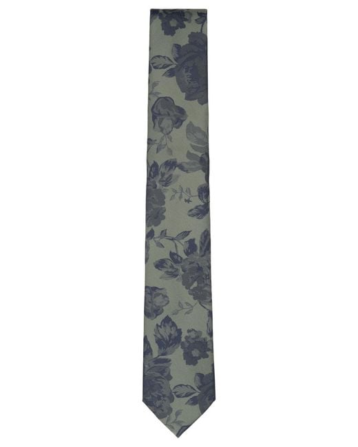 BarIII Gray Harbor Floral Pattern Tie for men