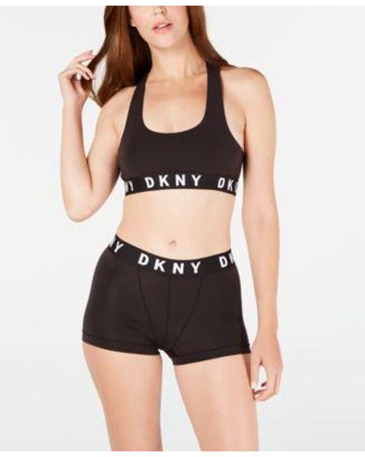 DKNY Supersoft Racerback Bralette Boyfriend Boxer Shorts in Red