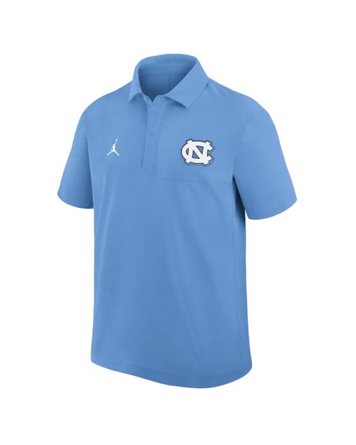 Nike Carolina Blue North Carolina Tar Heels 2025 Coaches Sideline Polo Shirt for men