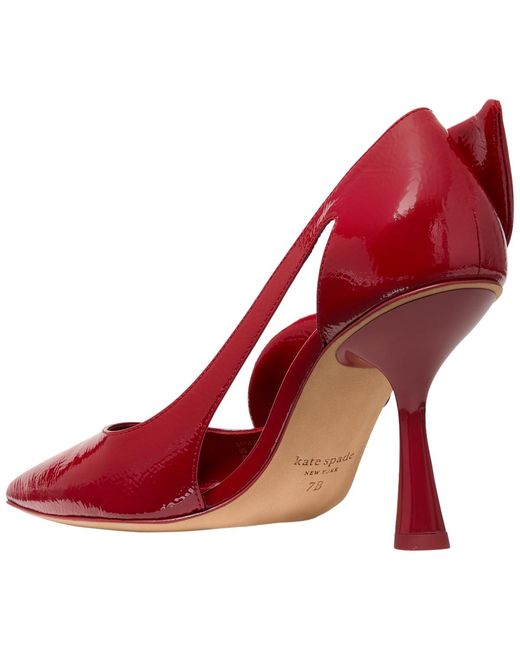 Kate Spade Red Bunnie Suede Slip-on Pumps