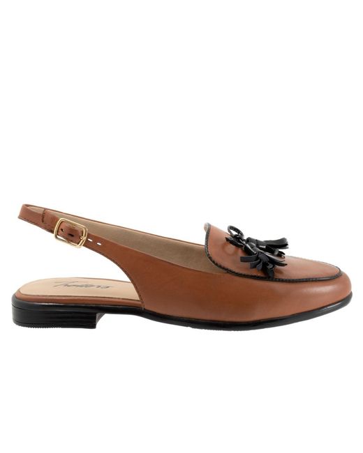 Trotters Brown Lillie Flat