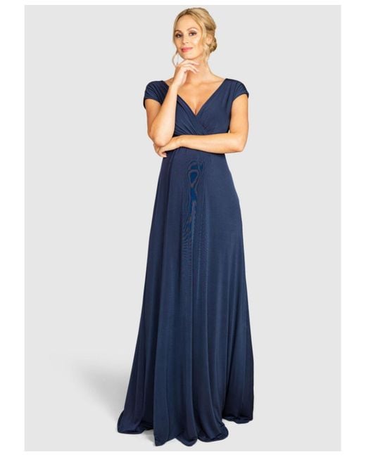 Tiffany Rose Maternity Women's Blue Maternity Francesca Maxi Dress