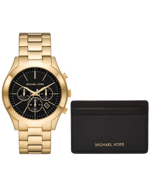 Michael Kors Multicolor Oversized Slim Runway Watch And Card Case Gift Set