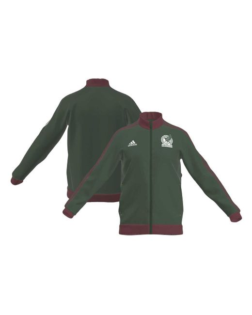 Adidas Green Mexico National Team Dna Full-zip Track Jacket for men