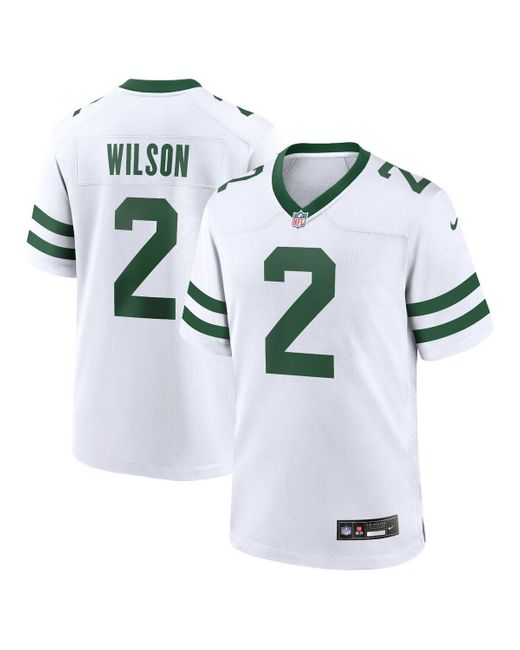 Nike Zach Wilson New York Jets Alternate Game Jersey in White for Men