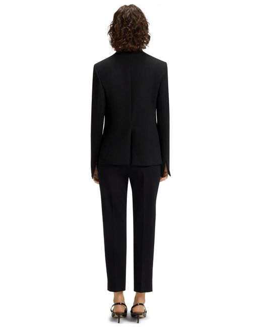 Boss Black Boss By Collarless Regular-fit Jacket