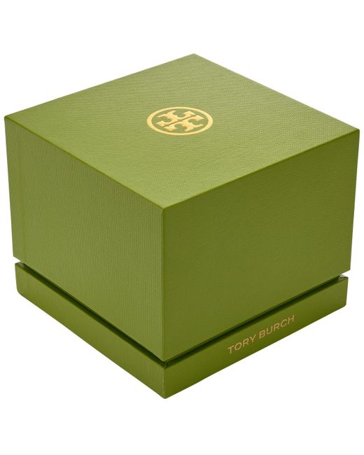 Tory Burch Metallic The Kira Square Small Three Hand Leather