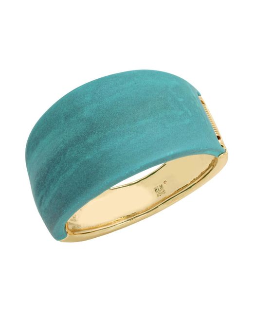 Robert Lee Morris Blue Turquoise Textured Bangle Bracelet