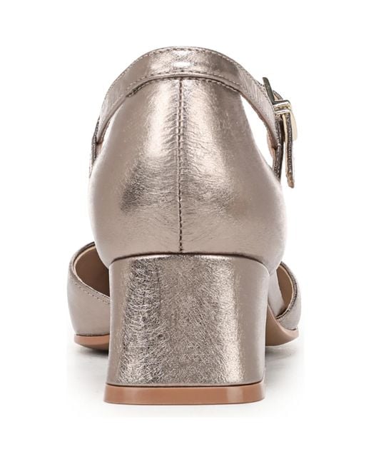 Naturalizer Women's Pink Maddox Block Heel Ankle Strap Pumps