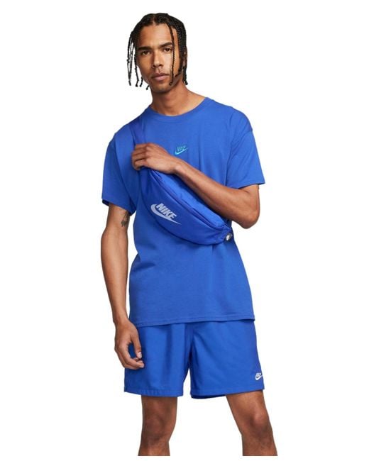Nike Blue Club Flow Relaxed-fit 6" Drawstring Shorts for men