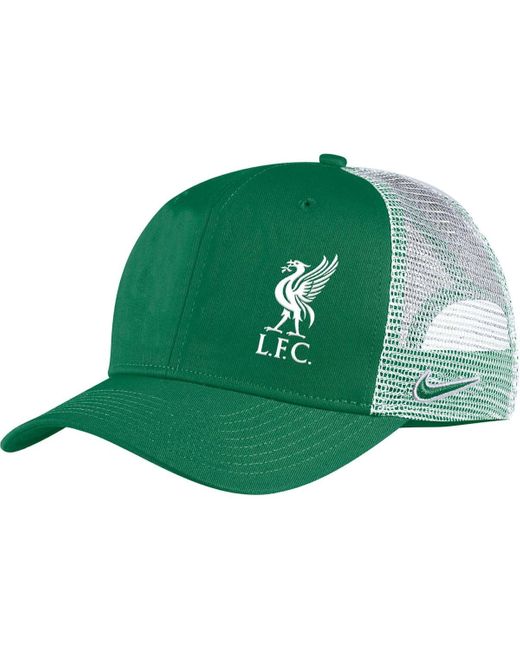 Nike Green Liverpool Classic99 Trucker Snapback Hat for men