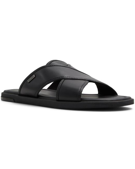 ALDO Black Olino Flat Sandals for men