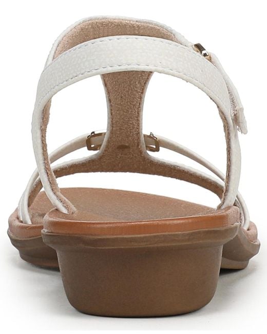 Naturalizer White Sofia Strappy Sandals