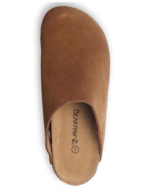BEARPAW Brown Trinity Slip-on Clogs