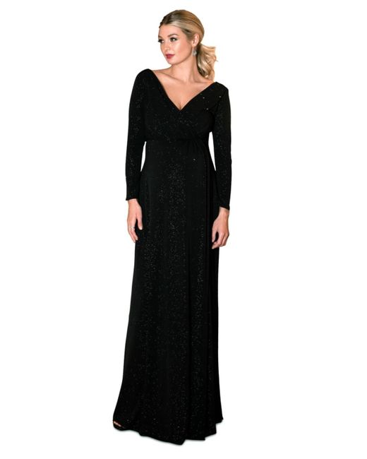 Tiffany Rose Maternity Black Maternity Tiffany Rose Isabella Gown Long