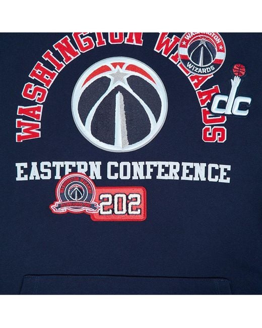 Pro Standard Blue Washington Wizards Area Code Pullover Hoodie