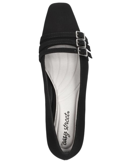 Easy Street Black Enya Square Toe Pumps