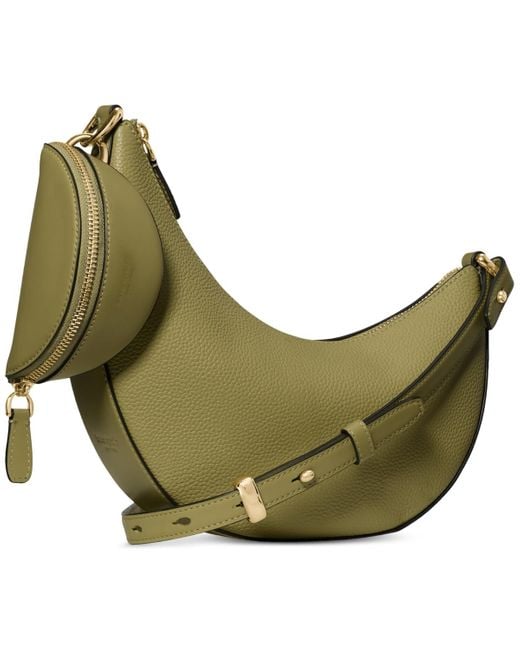 Kate Spade Green Duo Small Pebbled Leather Crossbody Bag
