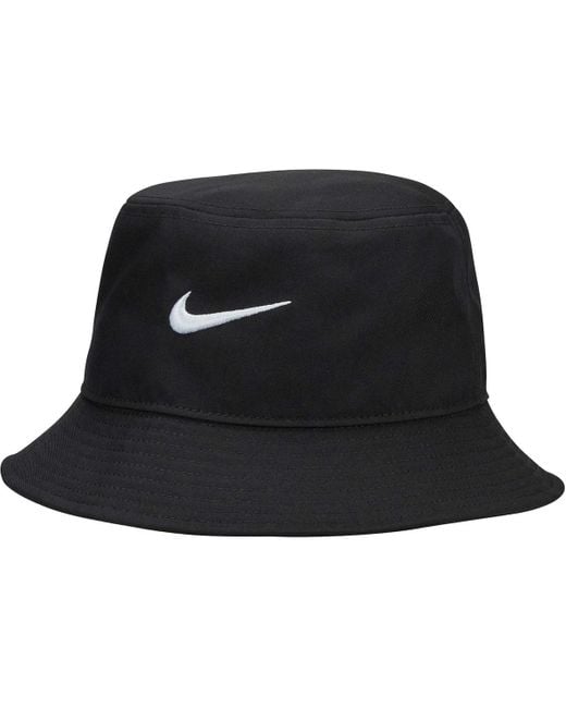 Nike White And Swoosh Apex Bucket Hat for men