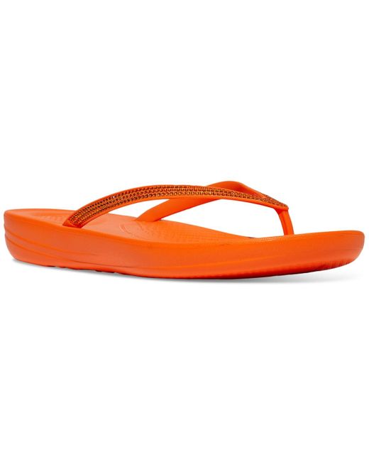 Fitflop Orange Iqushion Sparkle Flip-flop Sandal