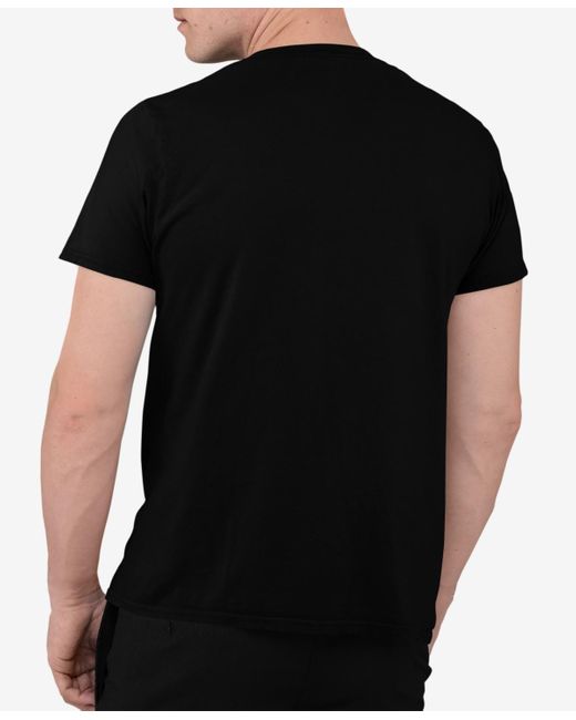 LA Pop Art Black Word Art Peace Love Country Short Sleeve T-shirt for men