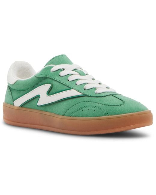 Madden Girl Green Giia Lace-up Low-top Sneakers