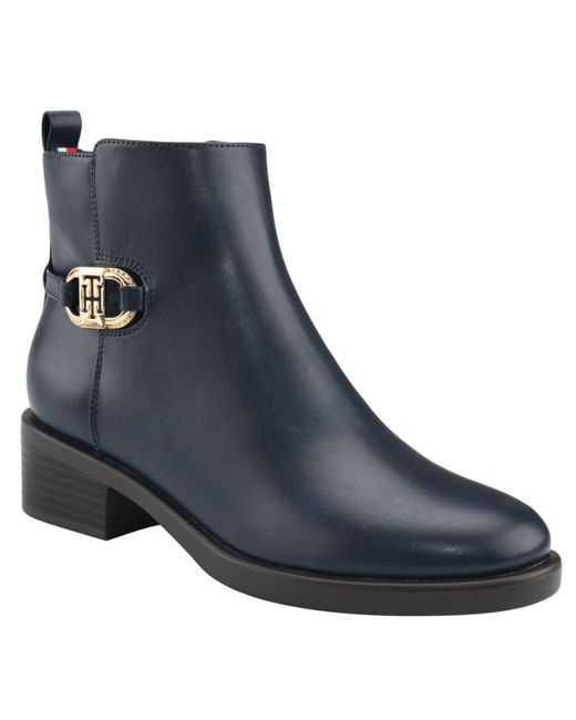 tommy hilfiger monochromatic ankle boot