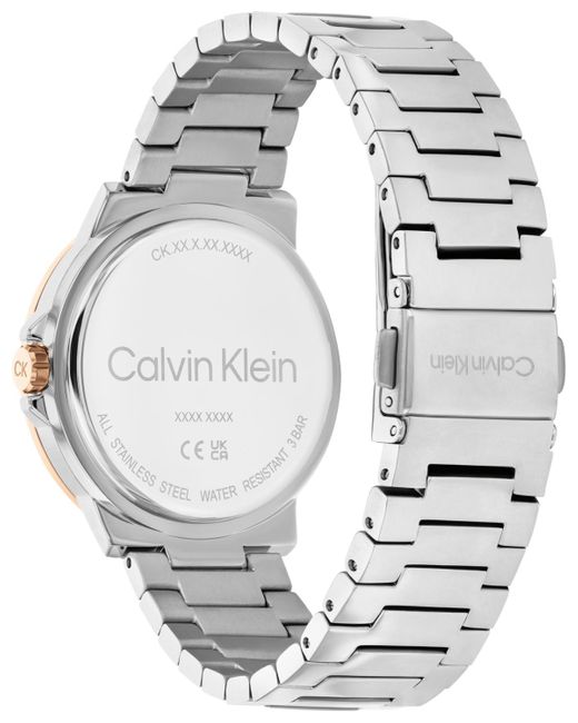 Calvin Klein White Vivacious Two-tone Stainless Steel Bracelet Watch 36mm