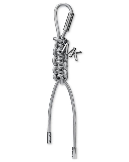 Michael Kors White Michael Met Braided Bag Charm