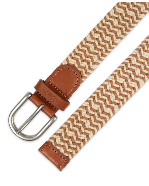 Levi's Natural Fully Adjustable Two-tone Braided Rope Belt