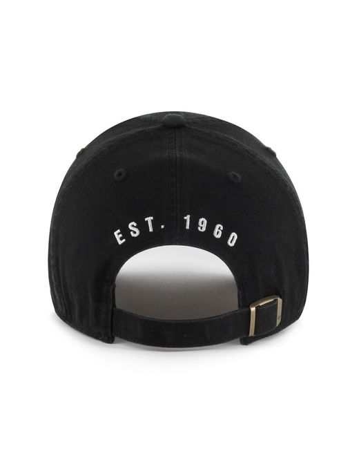 '47 Black Las Vegas Raiders Hard Hat Clean Up Adjustable Hat for men